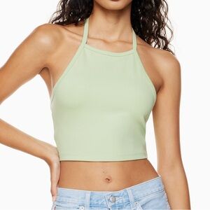 Aritzia | Sunday Best | Cropped Halter Top | Black